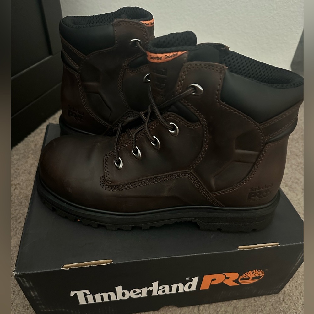 Timberland PRO 6” steel safety toe size 7M